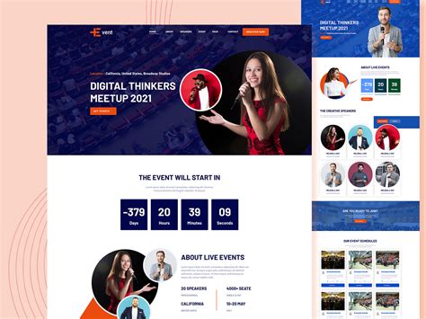 Conference & Multi Event HTML5 Bootstrap Template by Grid Template on ...