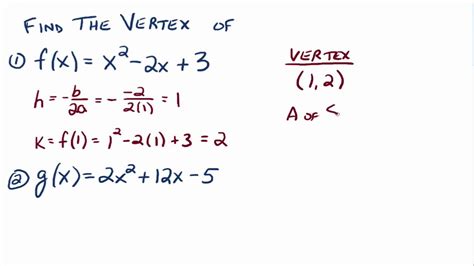 The Vertex Formula - YouTube