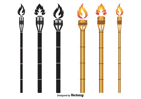 Tiki Torch Vectors - Download Free Vector Art, Stock Graphics & Images