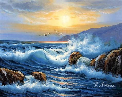 Loading... | Seascape paintings, Ocean painting, Seascape paintings oil