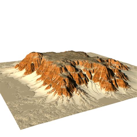 maps mountain 3d model