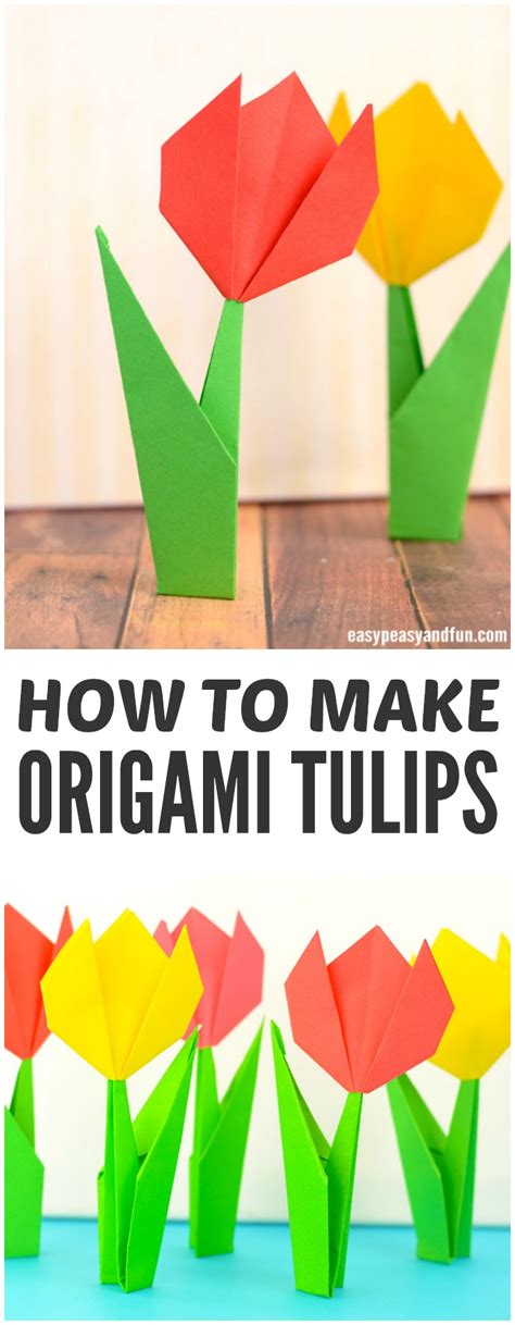 How to Make Origami Flowers - Origami Tulip Tutorial with Diagram ...