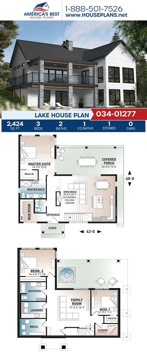 Small Lake House Floor Plans - UT Home Design