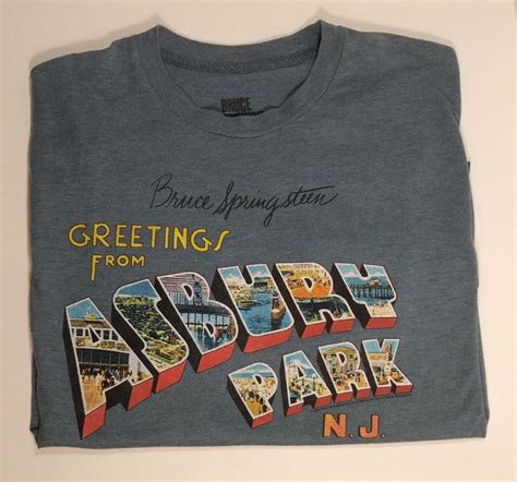 Bruce Springsteen Greetings From ASBURY PARK NJ T Shirt XL Extra Large ...