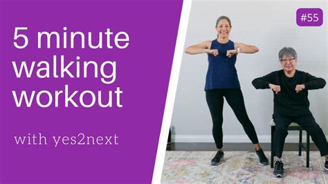 5 minute Indoor Walking Workout | Seniors, Beginners - YouTube