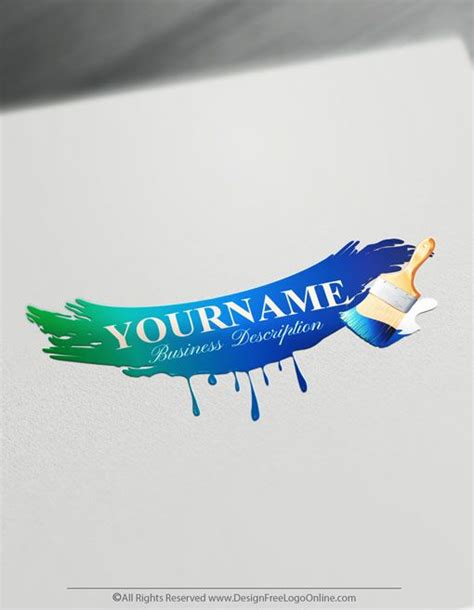 Create a Painter Logo Free - Paint Brush Logo Design Templates | Logo ...