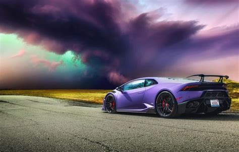 Wallpaper road, storm, Lamborghini, hurricane, Lamborghini, Huracan ...