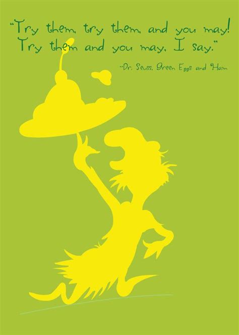 Dr. Seuss Green Eggs and Ham Quote Silhouette by PlainlyGabby, $8.00 ...