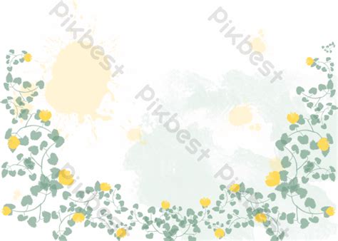 Vine Border Watercolor Background | PSD Free Download - Pikbest