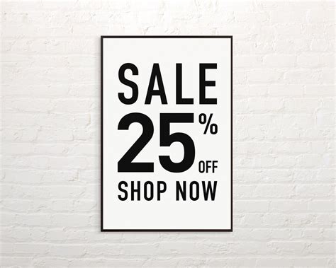 SALE 25% Off Sign Download for Retail Shops or Boutiques - Etsy