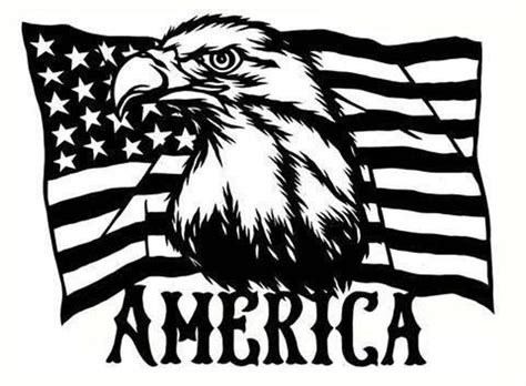 American Flag & Eagle SVG / Freedom / Cut File / Cricut / - Etsy