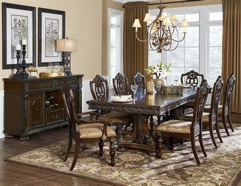 Traditional Dark Cherry Dining Room - Arrow Furniture