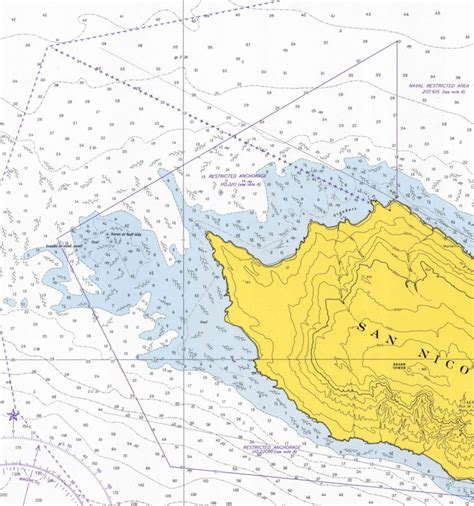 San Nicolas Island 1974 Nautical Map Reprint 5113 California - Etsy