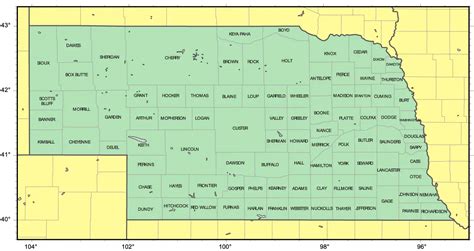 Neb County Map