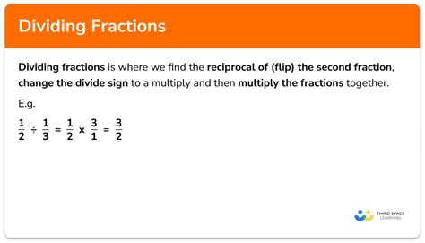 Dividing Fractions - GCSE Maths - Steps, Examples & Worksheet