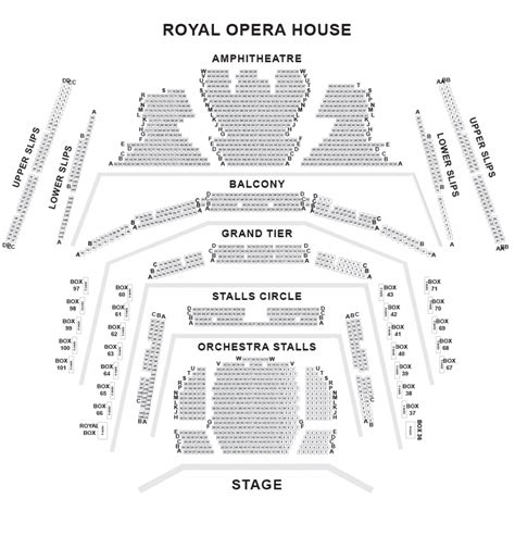 Royal Opera House Seating Plan - - London Box Office