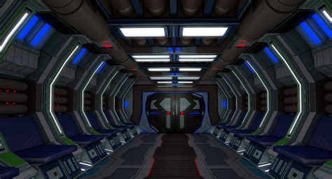 3D model sci fi spaceship interior - TurboSquid 1459586