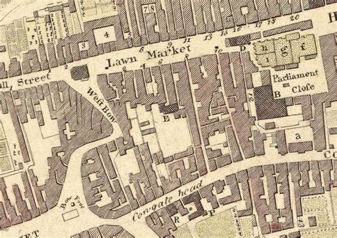 Old Map of Edinburgh Scotland 1773 Vintage Map - VINTAGE MAPS AND PRINTS