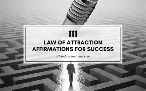 111 Law of Attraction Affirmations for Success