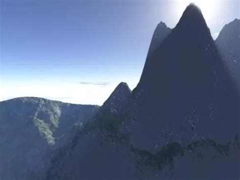 Landscape Mountain Top View 3d Model - . - Open3dModel