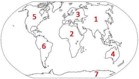 Continents of the World Quiz Activity | Continents and Oceans Quiz ...