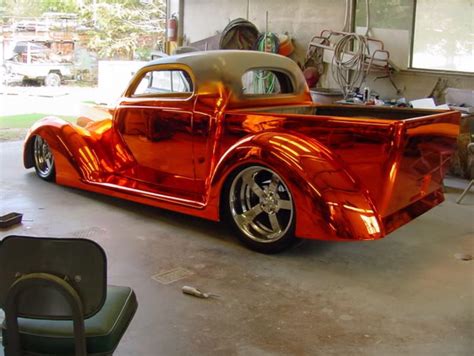 Orange candy Chrome Hot Rod Trucks, Cool Trucks, Cool Cars, Rc Trucks ...