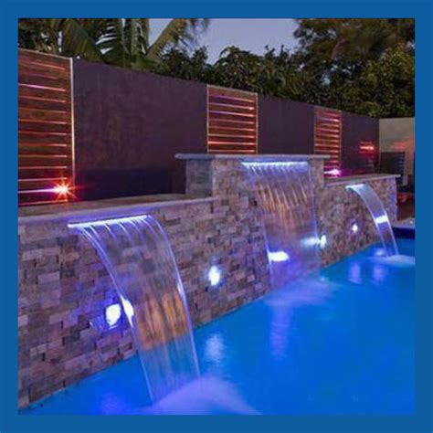 SPA Waterfall with LED Light, Waterfall for Swimming Pool, Indoor ...