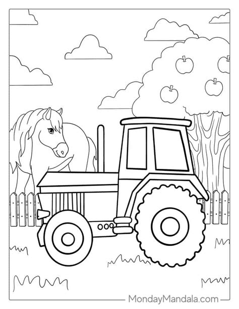 Case Tractor Coloring Pages