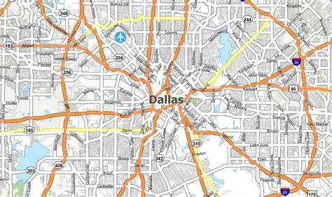 Map of Dallas, Texas - GIS Geography