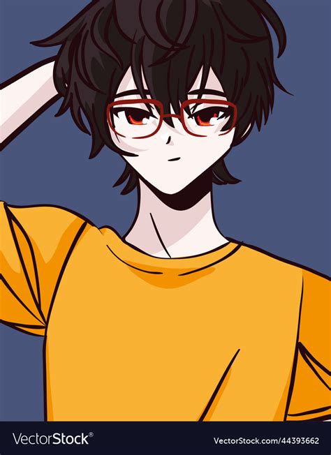 Anime Guy With Glasses