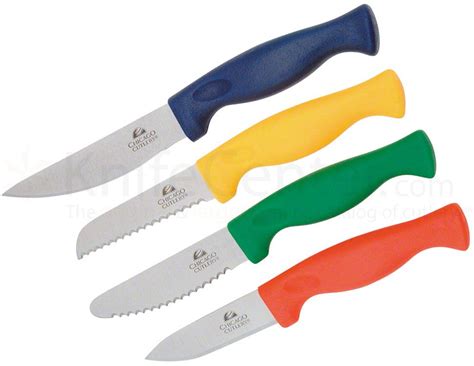 Chicago Cutlery 4 Piece Paring/Utility Knife Set - KnifeCenter - C00247 ...