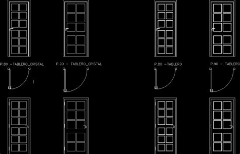 Glass Panel Door 2D DWG Block for AutoCAD • Designs CAD