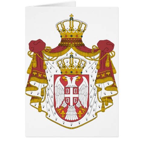 Serbia Coat of Arms Greeting Card | Zazzle