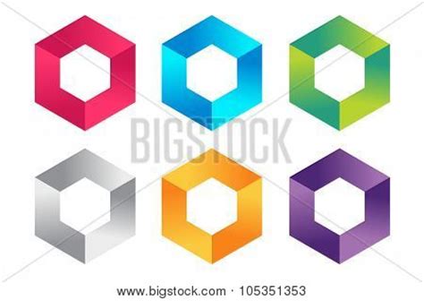 Abstract square logo vector template. Corner geometric shape and ...