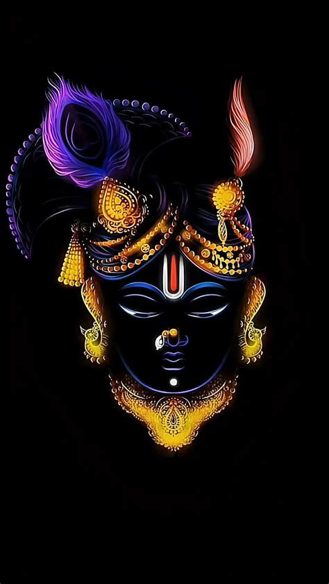 1080P free download | Dwarkadhish, Art Work, black background, lord ...