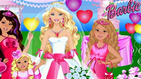 Barbie Wedding Party Dress Up Video Game for Girls - YouTube