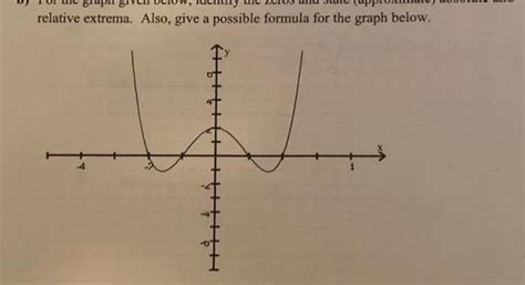 [ANSWERED] relative extrema Also give a possible formula for the graph ...