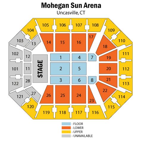 Mohegan Sun Arena Seating Chart | Mohegan Sun Arena