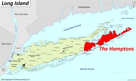 The Hamptons On A Map - Printable Maps Online