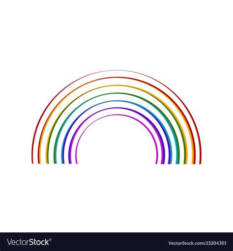 Sketch of a rainbow Royalty Free Vector Image - VectorStock