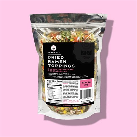 Dried Ramen toppings: Classic Seafood and Vegetables Mix