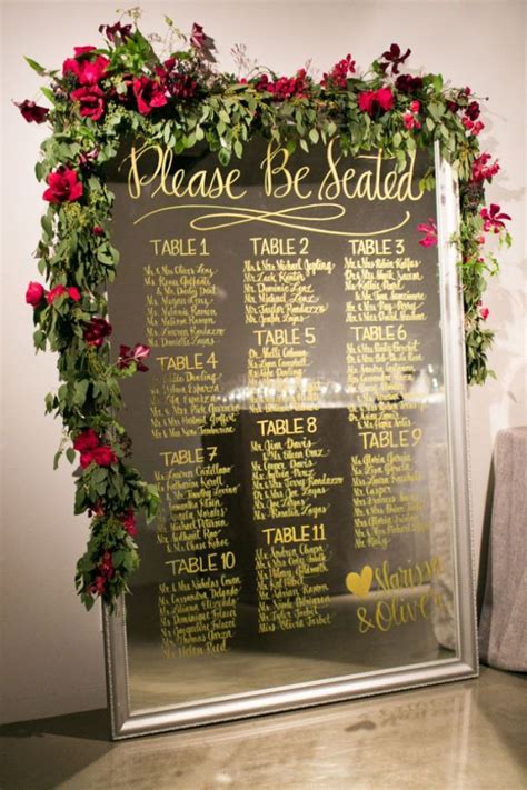 Stylish Seating Chart Ideas to Welcome Your Guests - Quinceanera ...