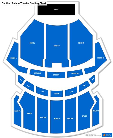 Cadillac Palace Theatre Interactive Seating Chart | Brokeasshome.com