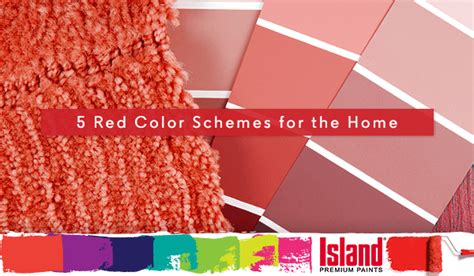 5 Red Color Schemes for the Home | Island Paints