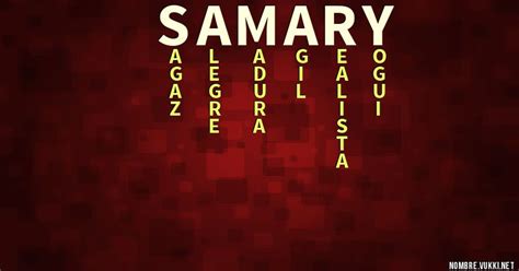 Qué significa samary