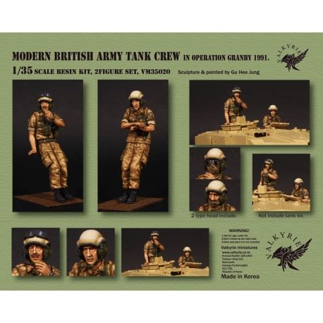 1/35 Modern British Army Tank Crew in Operation Granby 1991 (2 Figures ...