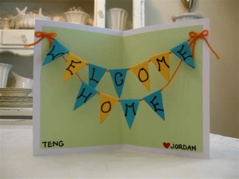 Welcome Home Diy Card | Karten, Basteln, Geschenke