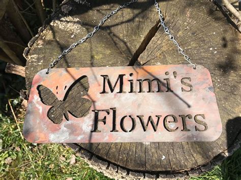 Personalized Garden Sign Personalized Metal Garden Decor - Etsy