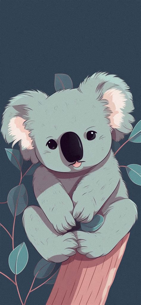 Cute Koala Cartoon Wallpapers - Aesthetic Bear Koala Wallpaper