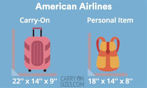 AMERICAN AIRLINES (AA) Carry On Size, Fees, Limits [2021] – Carry on Sizes